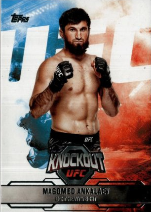 Magomed Ankalaev 2025 Topps Knockout UFC Base #76 Orange