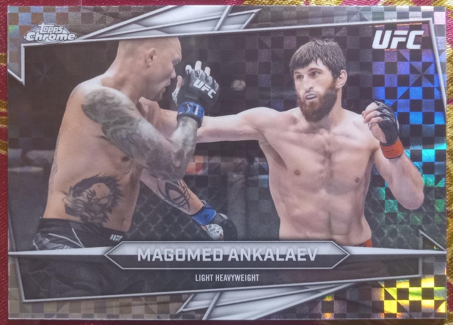 Magomed Ankalaev 2026 Topps Chrome UFC Base #60 X-fractor