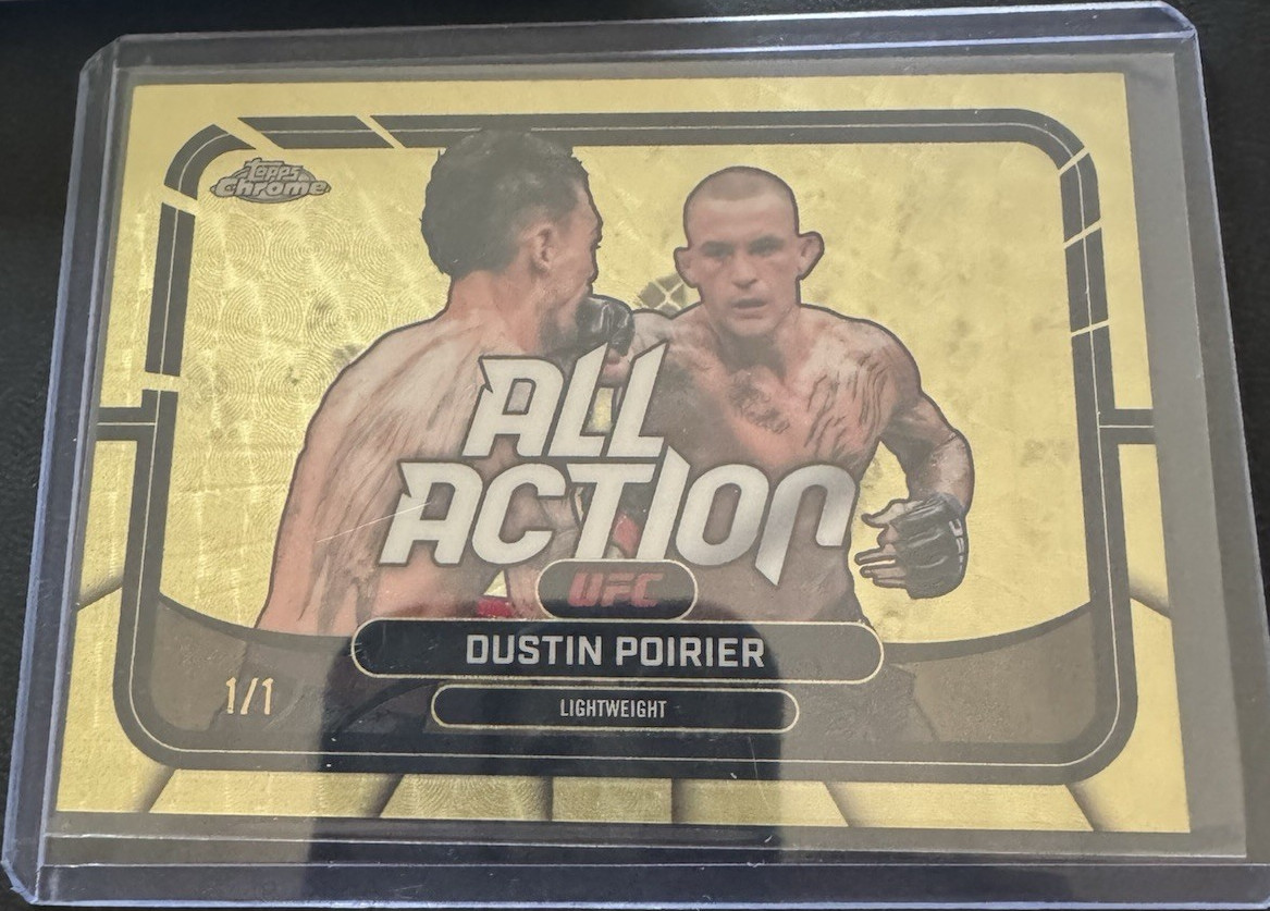 Dustin Poirier 2026 Topps Chrome UFC All-Action #AA-18 Superfractor