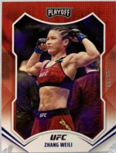 Zhang Weili 2022 Panini Chronicles UFC Base Playoff #161 Blue