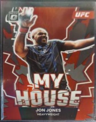 Jon Jones 2023 Panini Donruss Optic UFC My House #17 Red