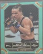 Vanessa Demopoulos 2024 Topps Chrome UFC Base #191 Green Refractor