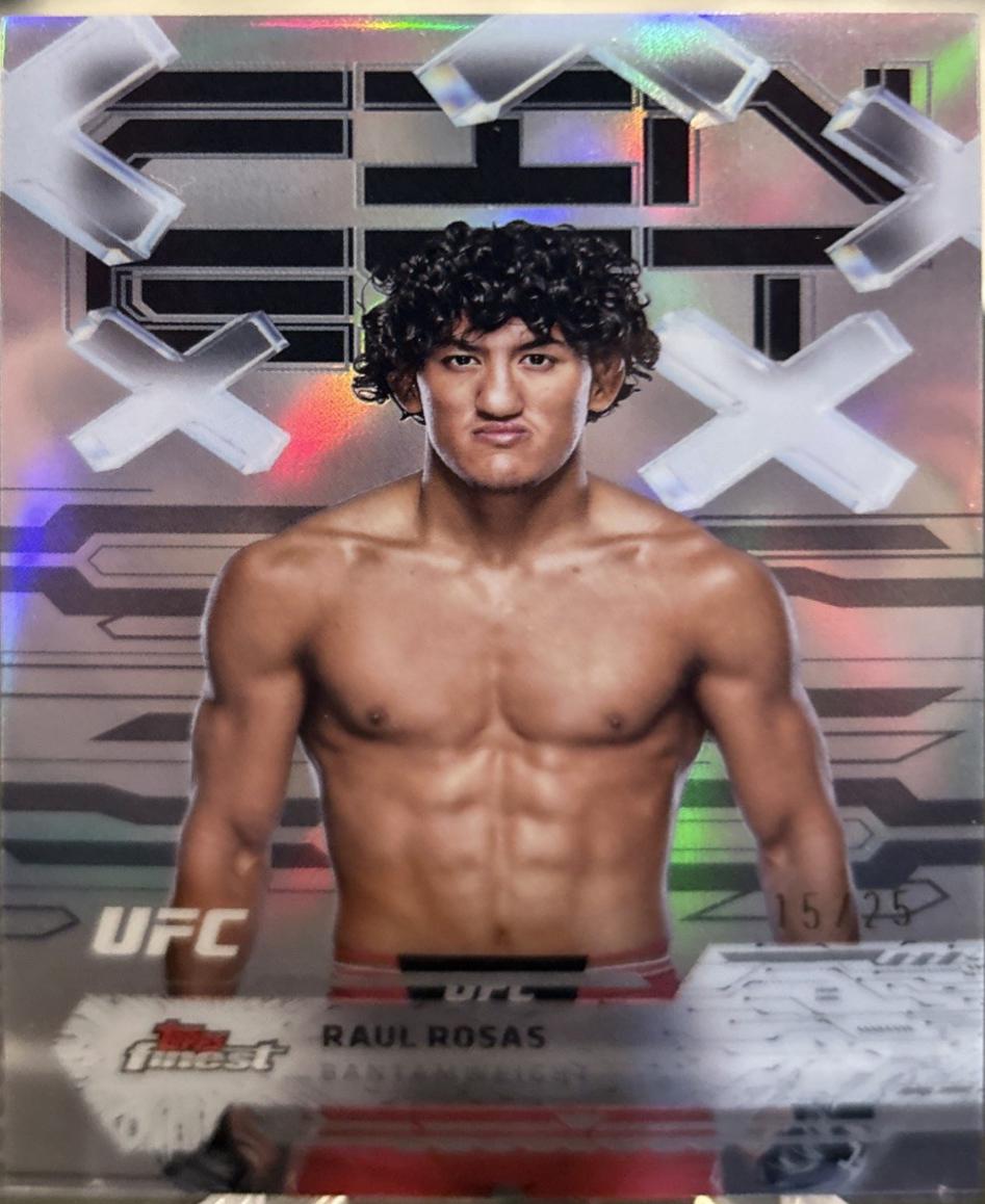 Raul Rosas 2025 Topps Finest UFC Base Common #96 Black Refractor