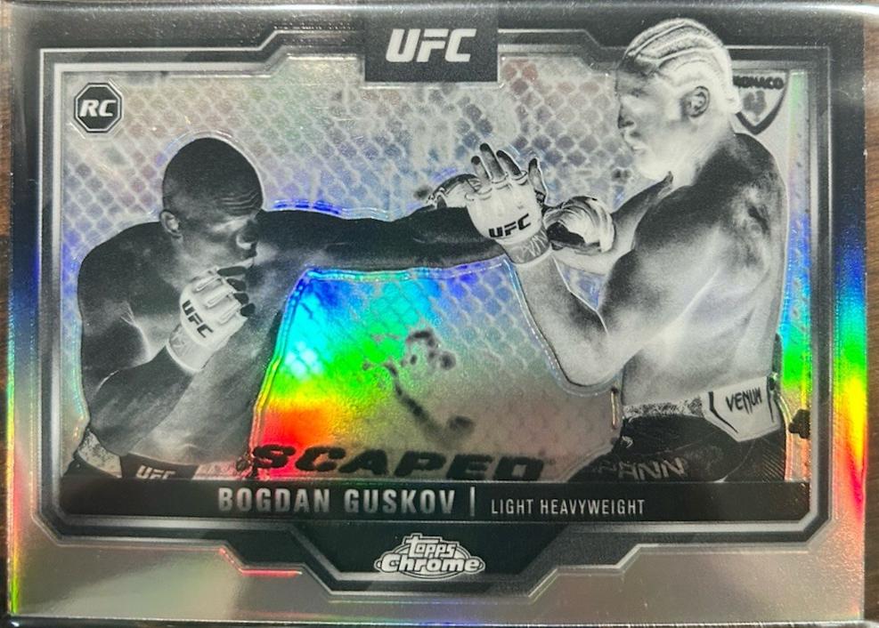 Bogdan Guskov 2025 Topps Chrome UFC Base #115 Negative Refractor