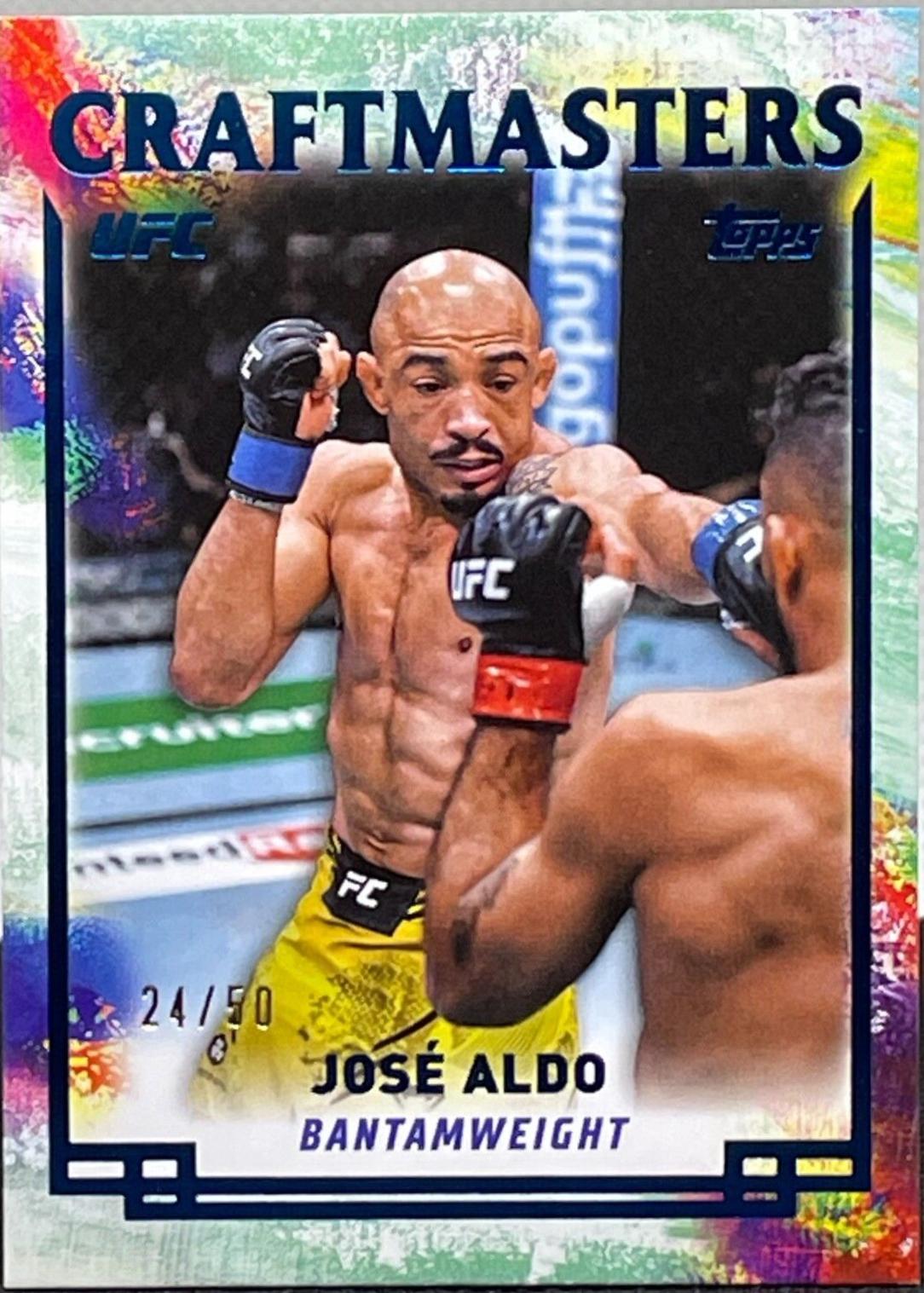 José Aldo 2024 Topps Knockout UFC Craftmasters #CRM-2 Blue