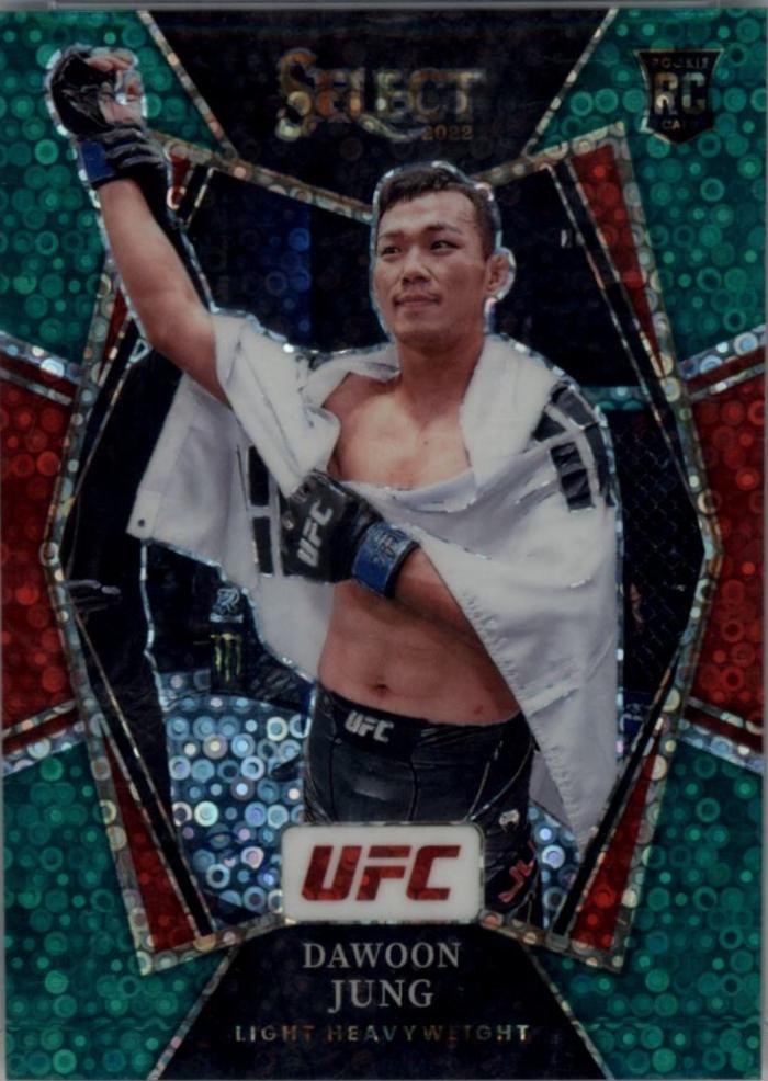 Da Un Jung 2022 Panini Select UFC Premier Level #179 Green Disco
