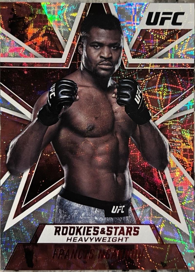 Francis Ngannou 2021 Panini Chronicles UFC Base Rookies and Stars #85 Purple
