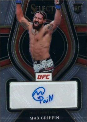 Max Griffin 2022 Panini Select UFC Rookie Signatures #RS-MXG Black Disco