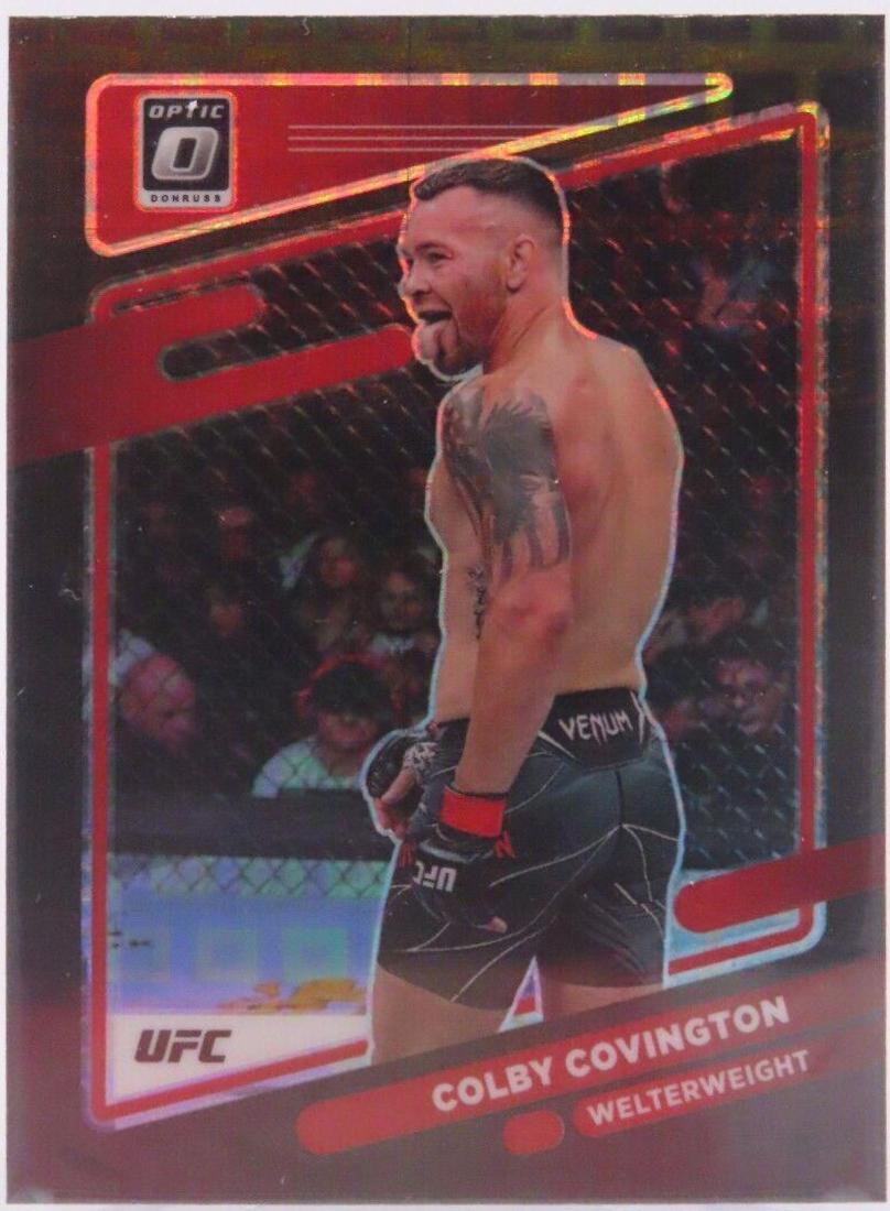 Colby Covington 2022 Panini Donruss Optic UFC Base #52 Black Pandora