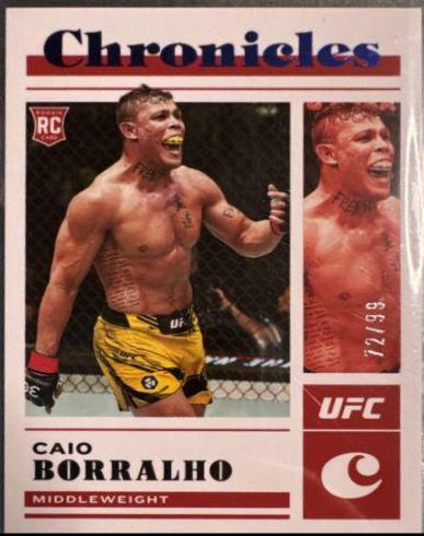 Caio Borralho 2023 Panini Chronicles UFC Base Playbook #119 Blue