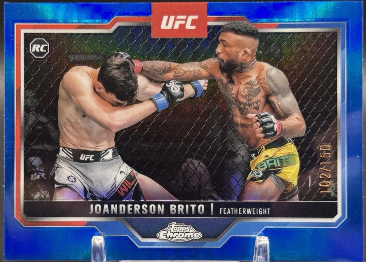 Joanderson Brito 2025 Topps Chrome UFC Base #176 Blue Refractor