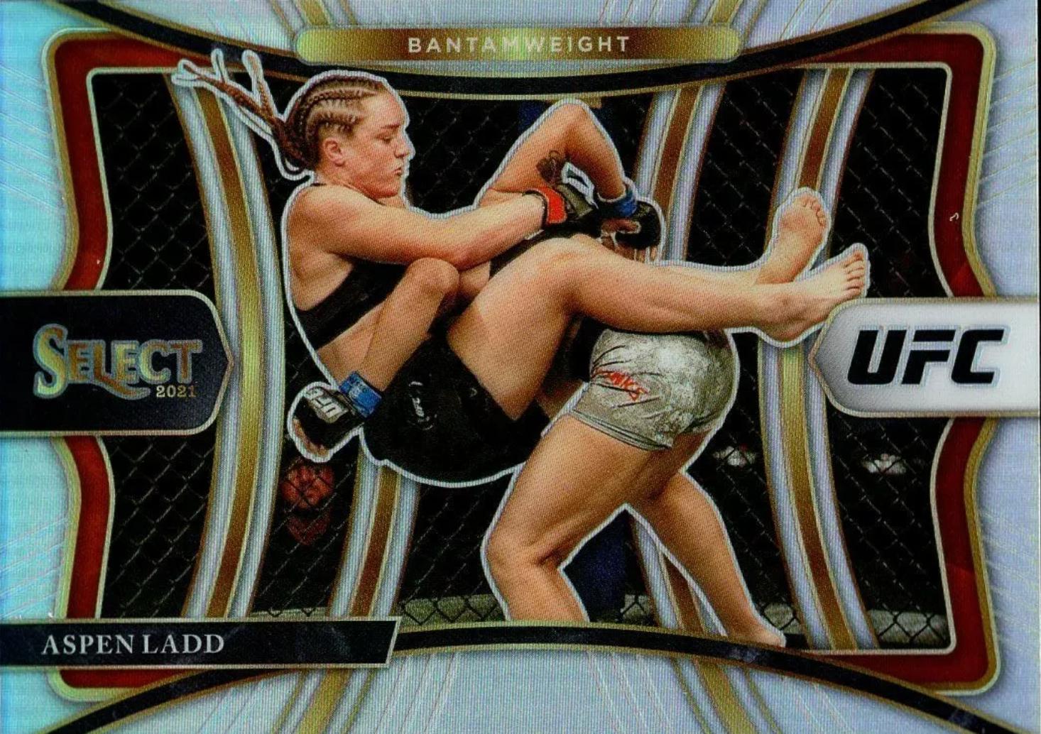 Aspen Ladd 2021 Panini Select UFC Premier Level #158 Silver