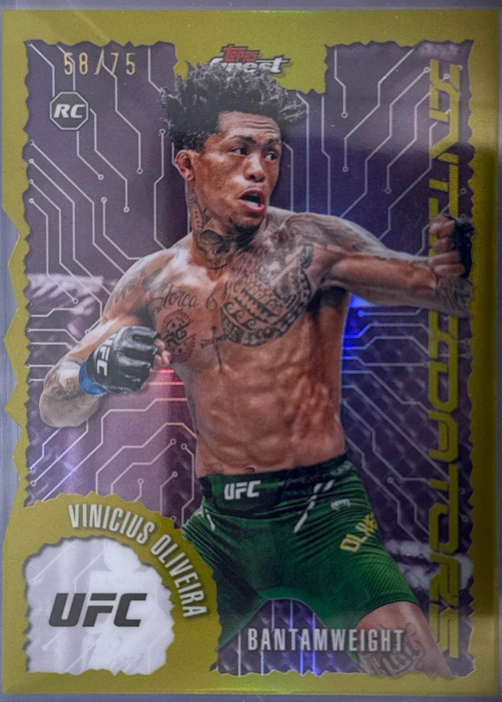 Vinicius Oliveira 2025 Topps Finest UFC Intimidators #IT-9 Die-Cut Refractor