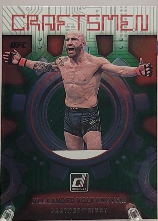 Alexander Volkanovski 2022 Panini Donruss UFC Craftsmen #19 Green