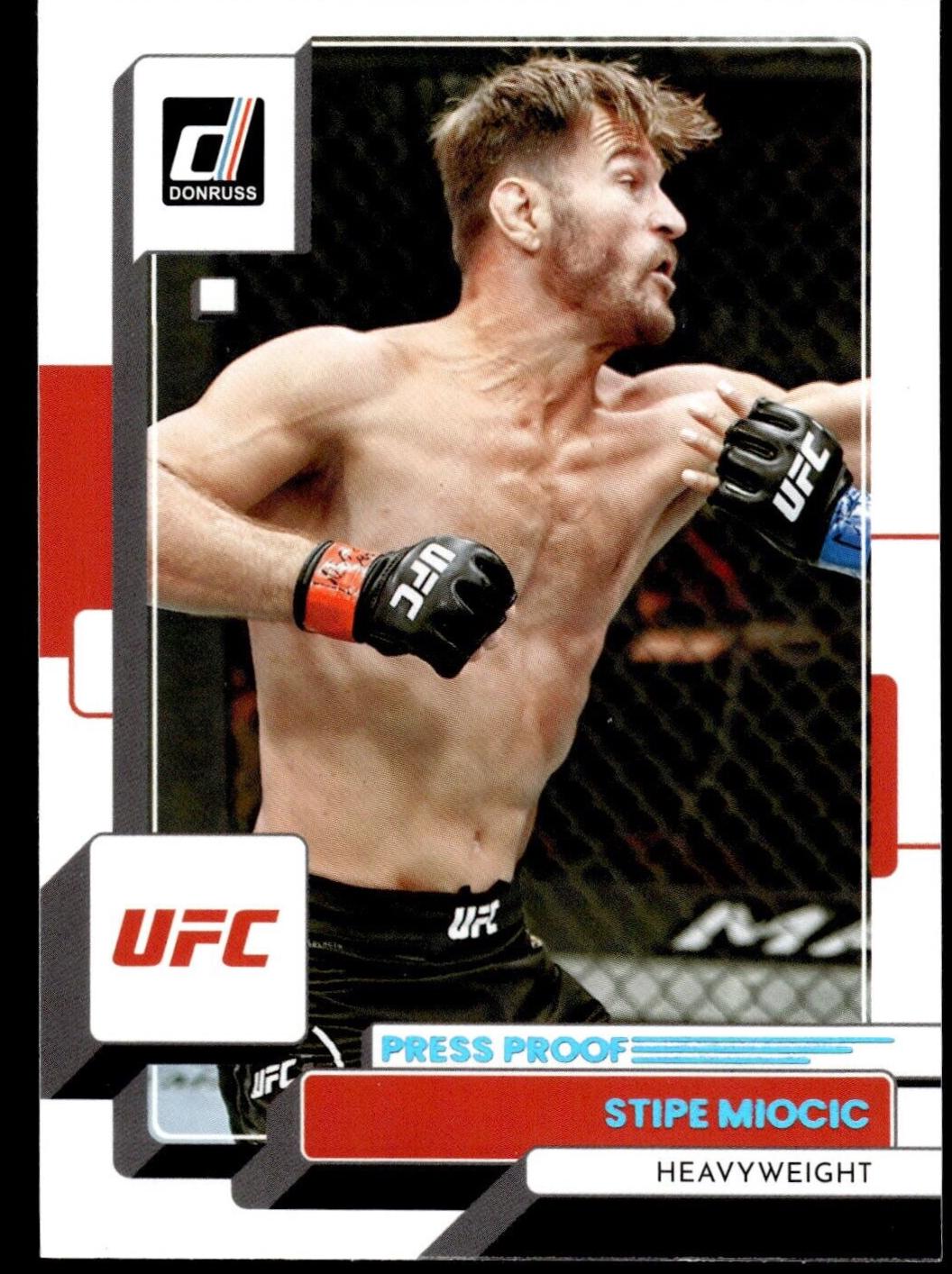 Stipe Miocic 2023 Panini Donruss UFC Base #149 Press Proof Teal