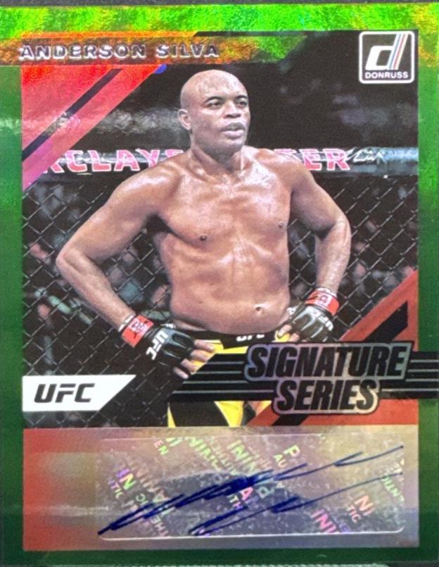 Anderson Silva 2022 Panini Donruss UFC Signature Series #90 Green
