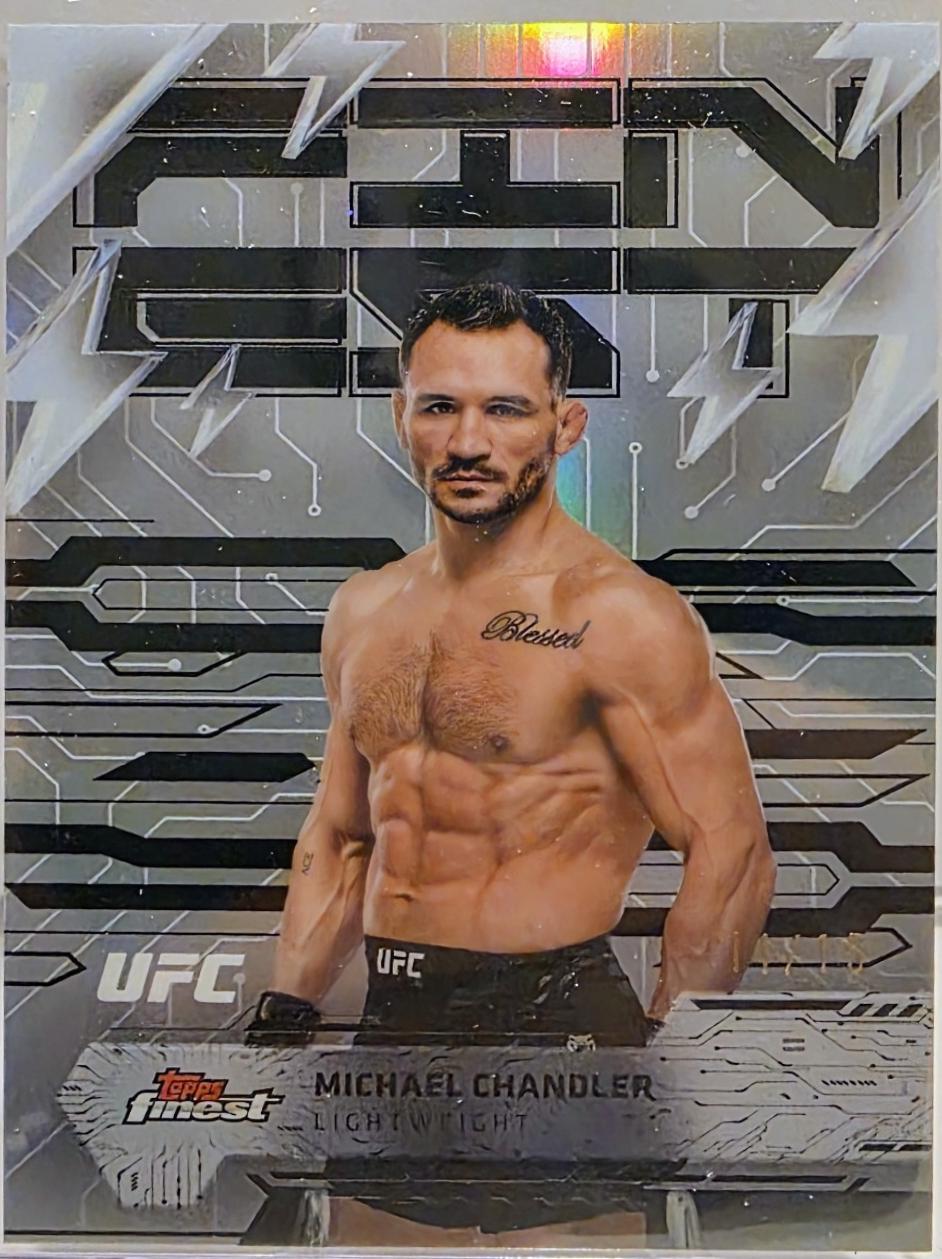 Michael Chandler 2025 Topps Finest UFC Base Rare #250 Black Refractor