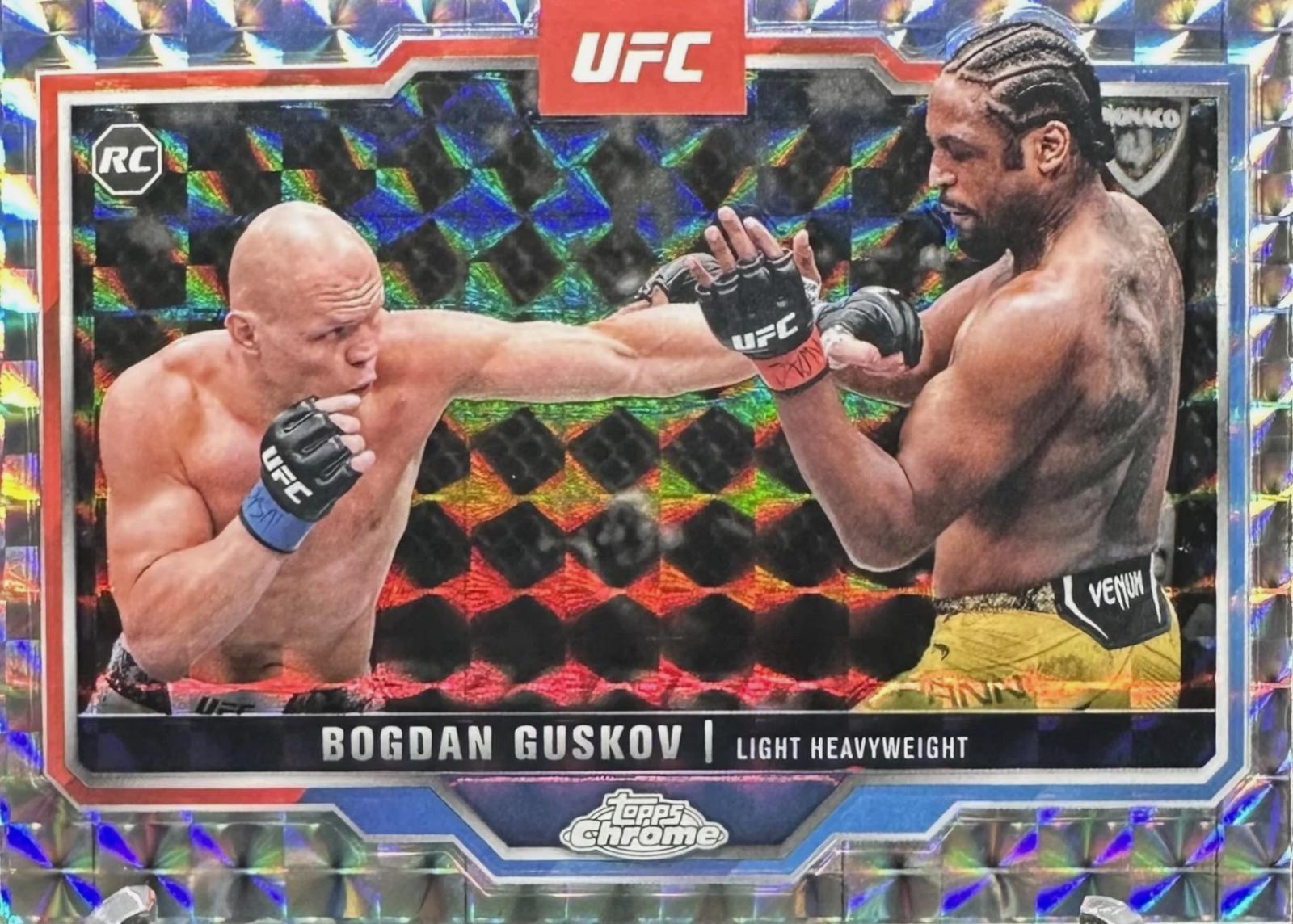 Bogdan Guskov 2025 Topps Chrome UFC Base #115 Geometric Refractor