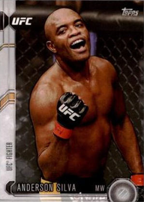Anderson Silva 2015 Topps UFC Chronicles Base #35 Silver