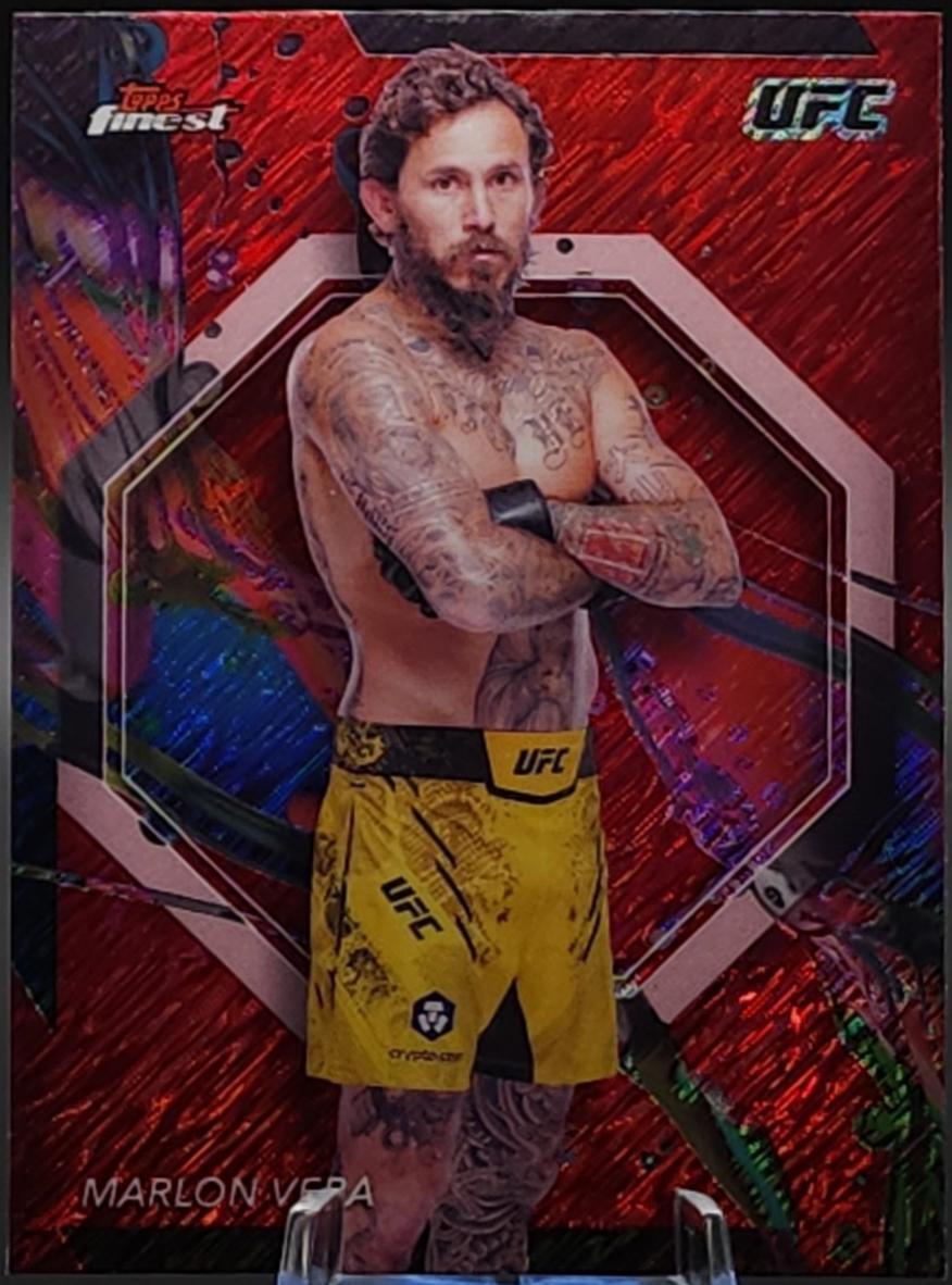 Marlon Vera 2024 Topps Finest UFC Base Common #80 Red Shimmer Refractor