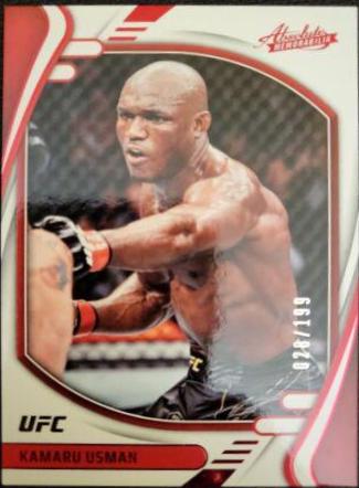 Kamaru Usman 2022 Panini Chronicles UFC Base Absolute #129 Red