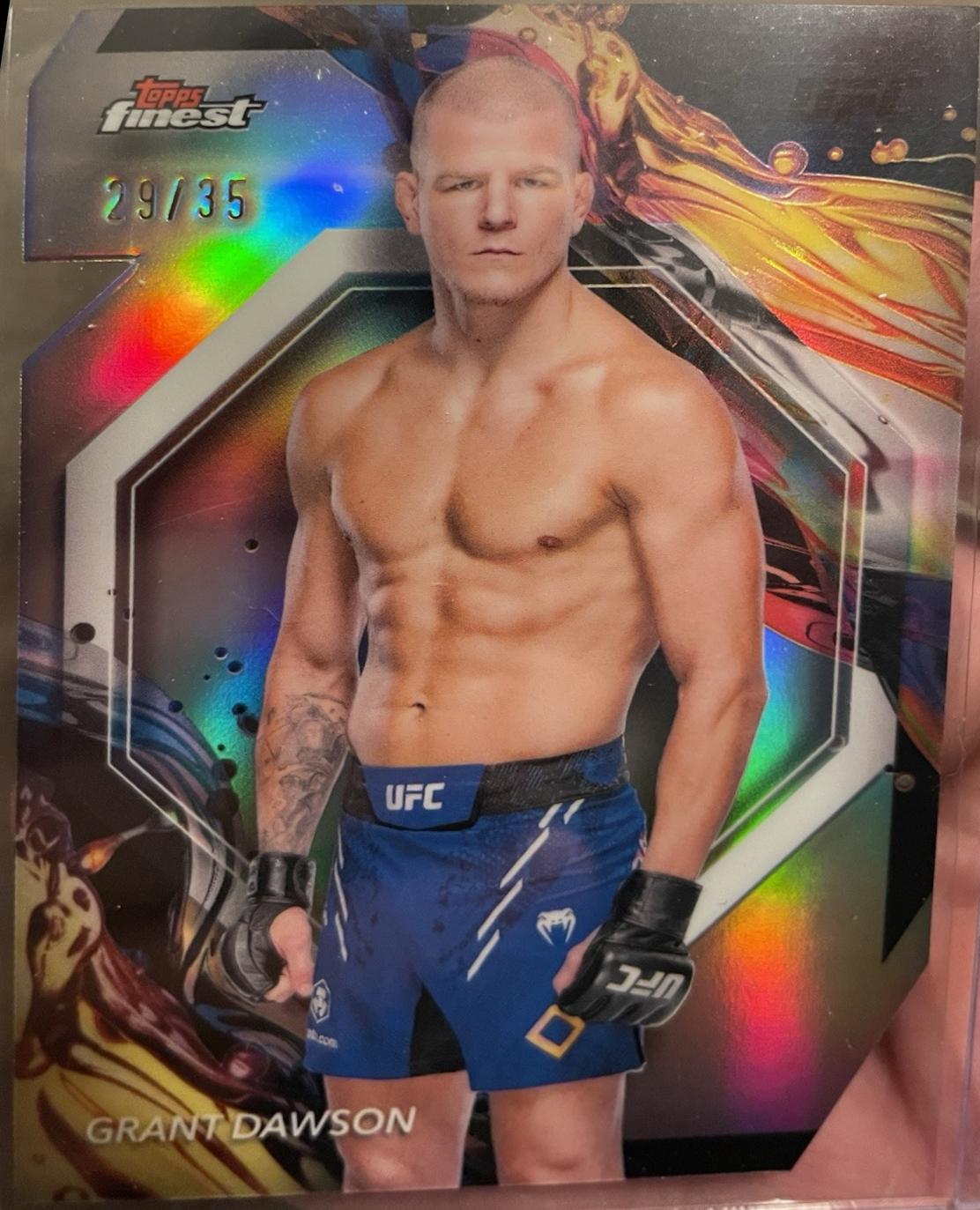 Grant Dawson 2024 Topps Finest UFC Base Uncommon #118 Die-Cut Refractor