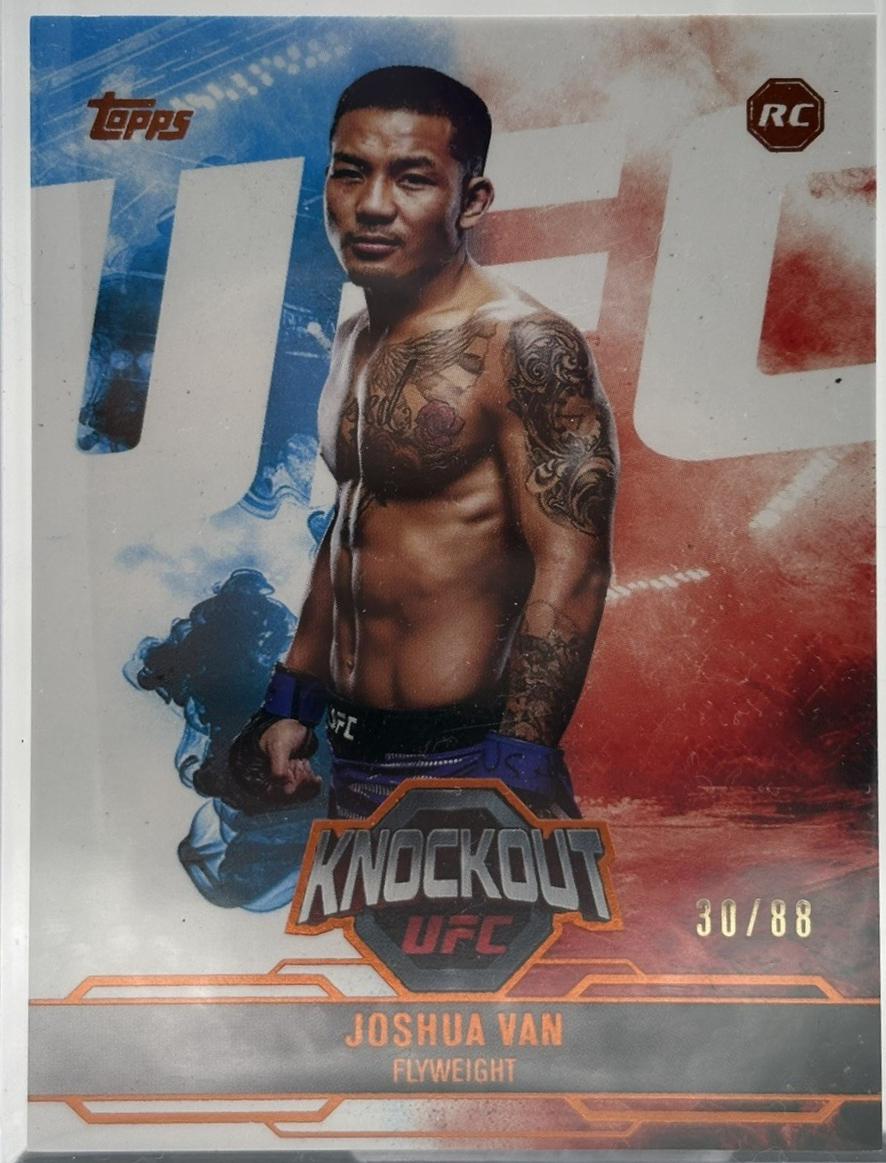 Joshua Van 2025 Topps Knockout UFC Base #11 Orange
