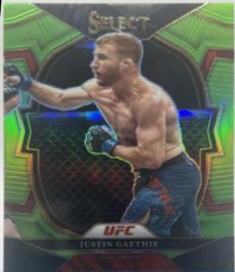 Justin Gaethje 2023 Panini Select UFC Concourse #47 Green