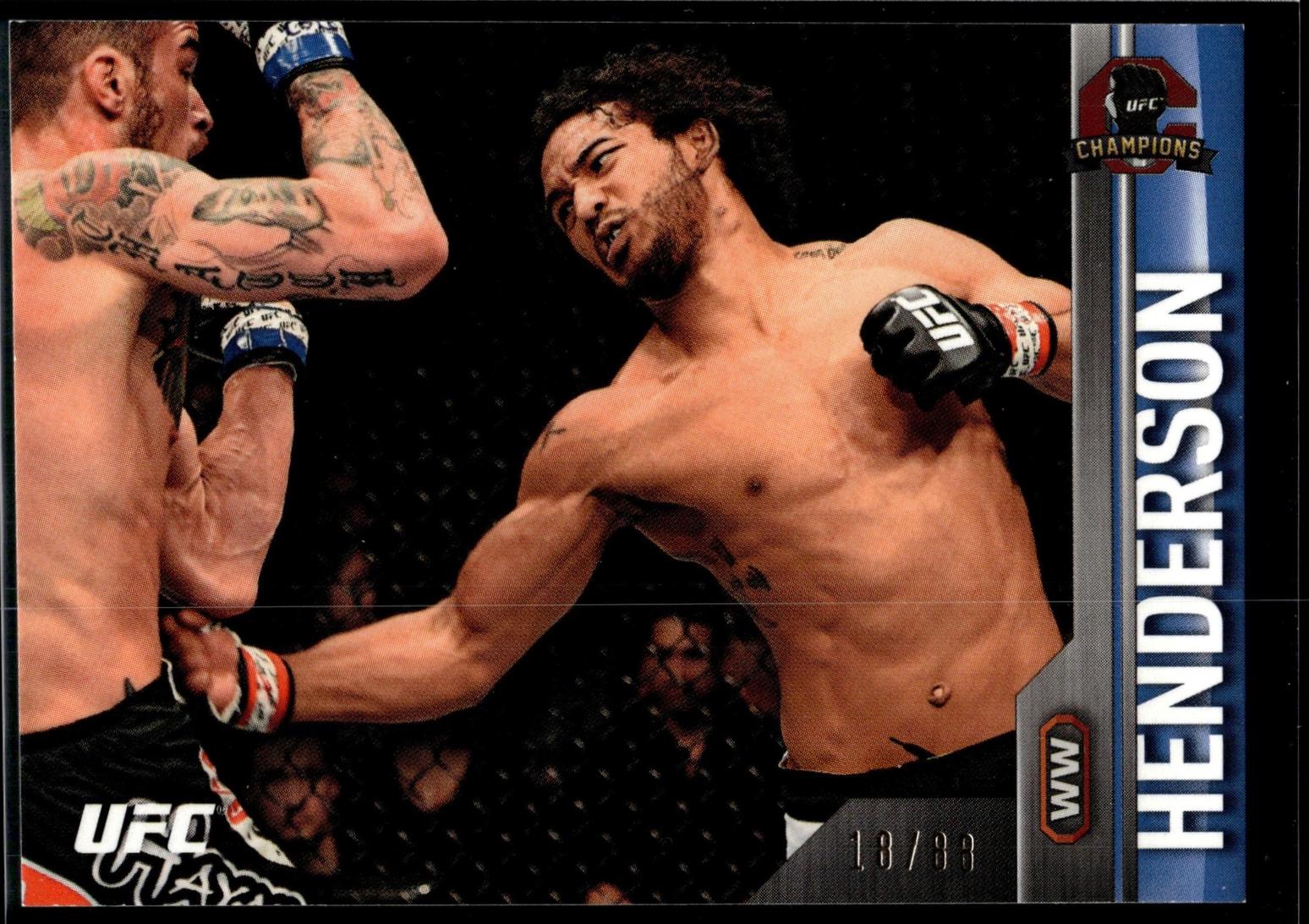 Benson Henderson 2015 Topps UFC Champions Base #175 Blue