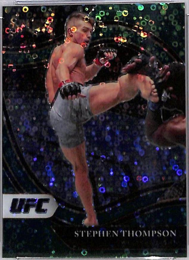 Stephen Thompson 2021 Panini Select UFC Octagonside #217 Green Disco
