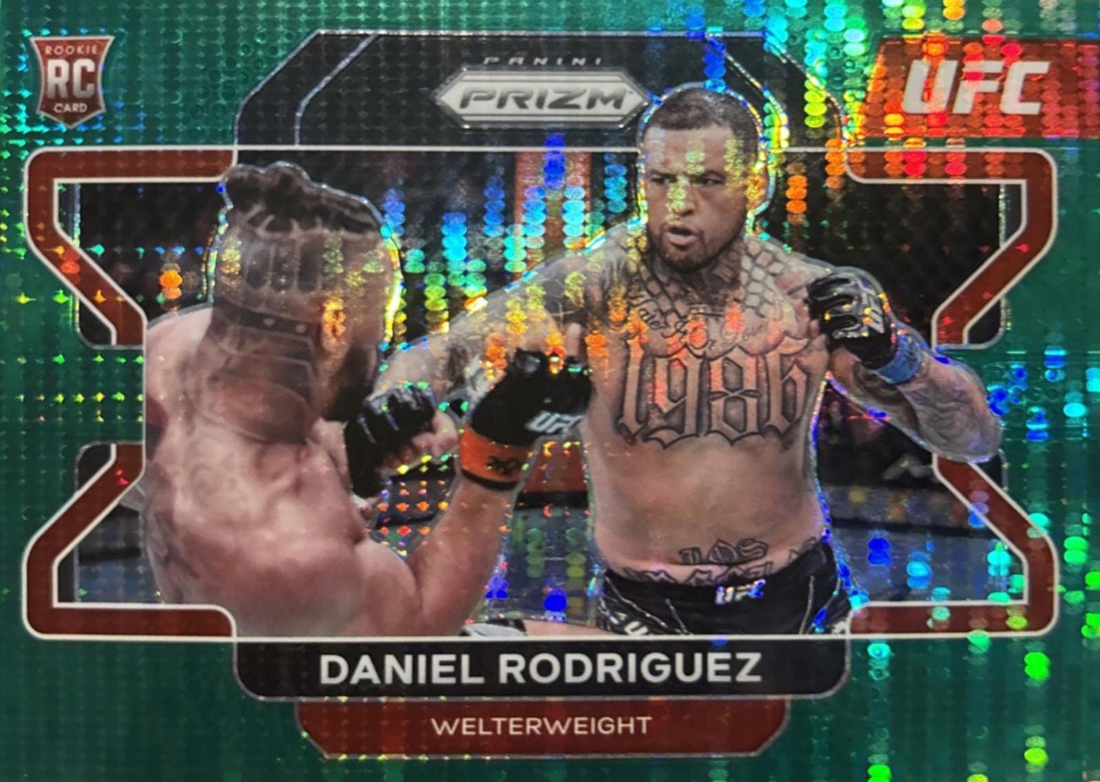 Daniel Rodriguez 2022 Panini Prizm UFC Base #89 Green Pulsar