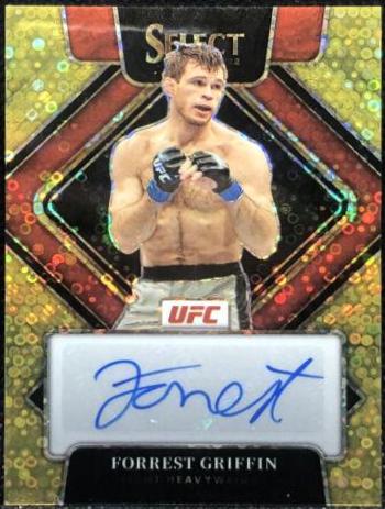 Forrest Griffin 2022 Panini Select UFC Signatures #10 Gold
