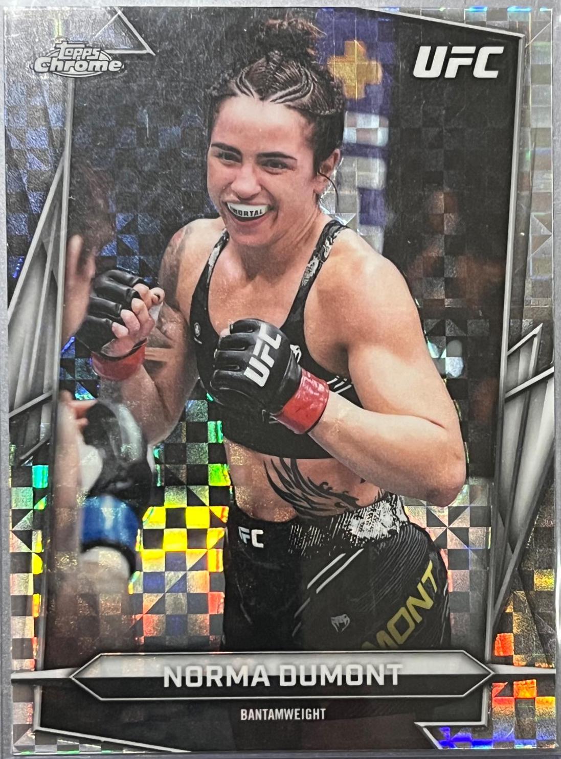 Norma Dumont 2026 Topps Chrome UFC Base #68 X-fractor