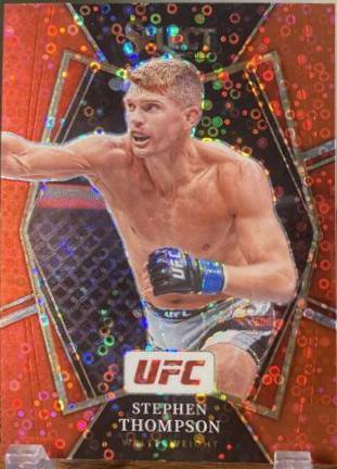 Stephen Thompson 2022 Panini Select UFC Premier Level #182 Red Disco