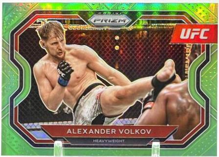 Alexander Volkov 2021 Panini Prizm UFC Base #132 Neon Green