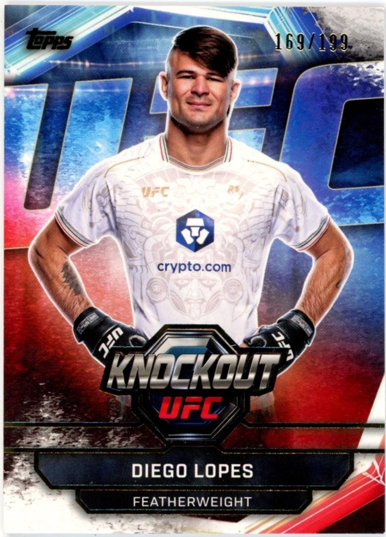 Diego Lopes 2026 Topps Knockout UFC Base #29 Gold