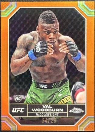 Val Woodburn 2024 Topps Chrome UFC Base #193 Orange Refractor