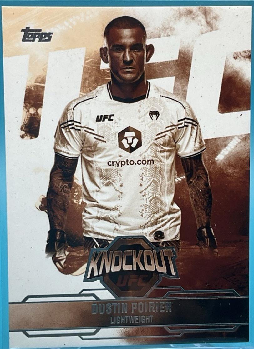 Dustin Poirier 2025 Topps Knockout UFC Base #10 Sepia