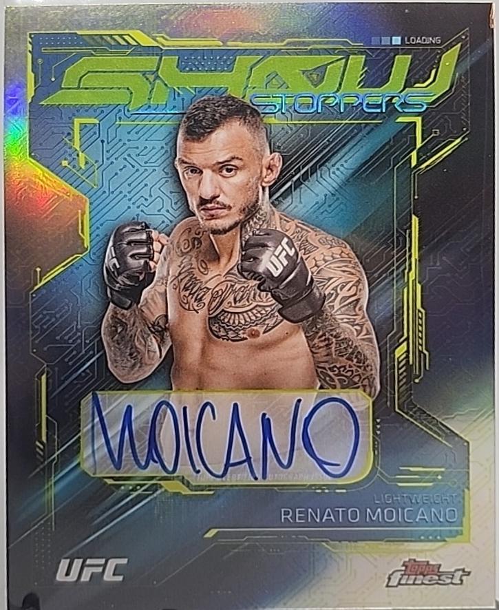 Renato Moicano 2025 Topps Finest UFC Showstopper Autographs #SSA-RM Refractor