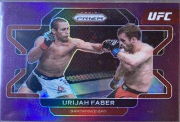 Urijah Faber 2022 Panini Prizm UFC Base #42 Purple