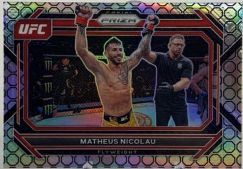 Matheus Nicolau 2023 Panini Prizm UFC Base #47 Octagon