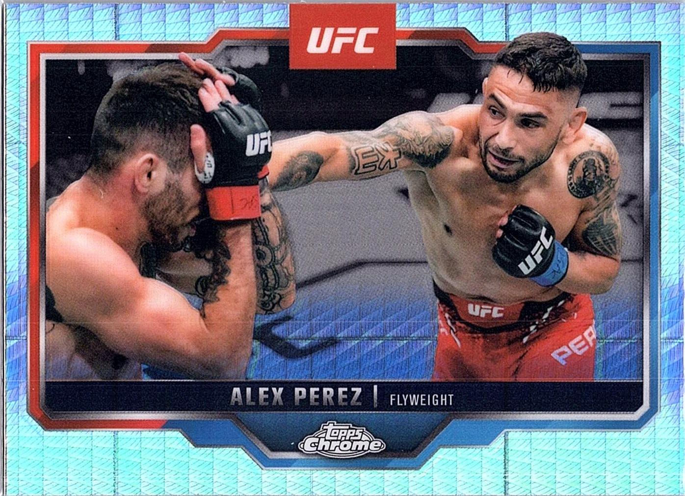 Alex Perez 2025 Topps Chrome UFC Base #60 Prism Refractor