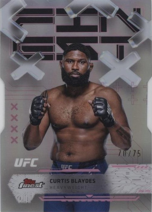 Curtis Blaydes 2025 Topps Finest UFC Base Common #65 Die-Cut Refractor