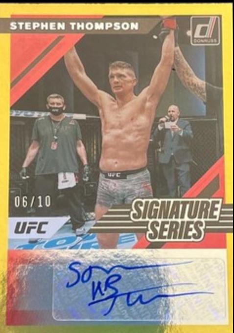 Stephen Thompson 2022 Panini Donruss UFC Signature Series #69 Gold