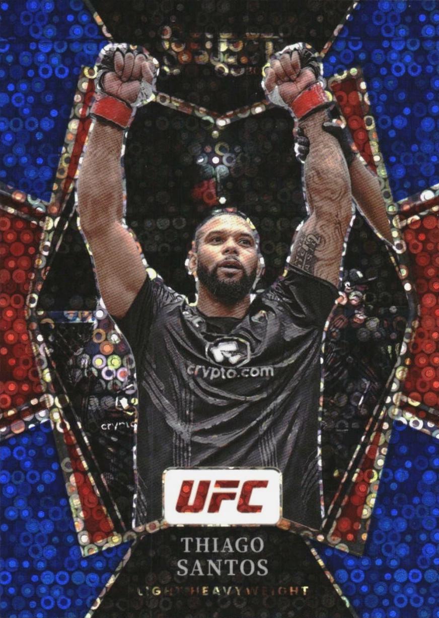 Thiago Santos 2022 Panini Select UFC Premier Level #144 Blue Disco