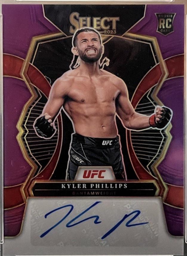 Kyler Phillips 2023 Panini Select UFC Rookie Signatures #14 Purple