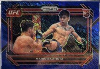 Mario Bautista 2023 Panini Prizm UFC Base #17 Blue Shimmer