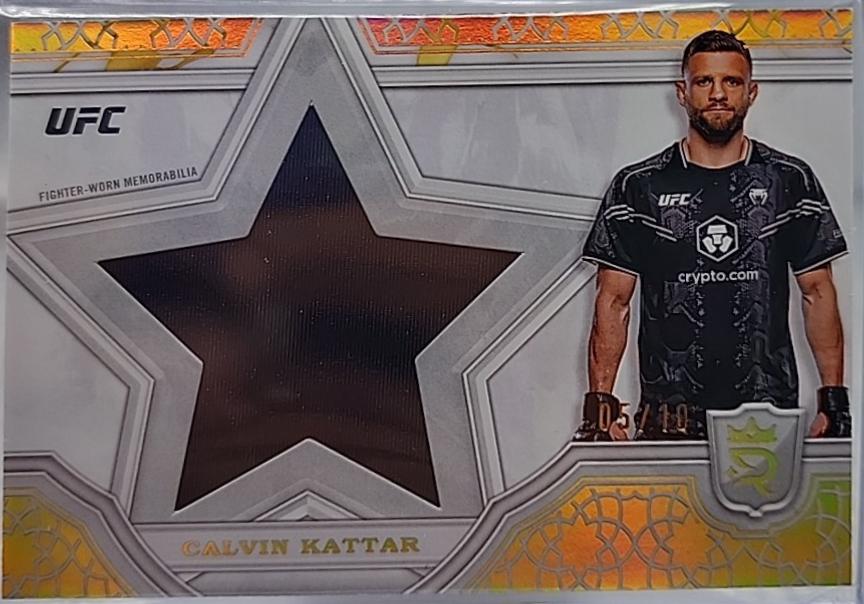 Calvin Kattar 2024 Topps Royalty UFC Star Relics #SRR-46 Gold