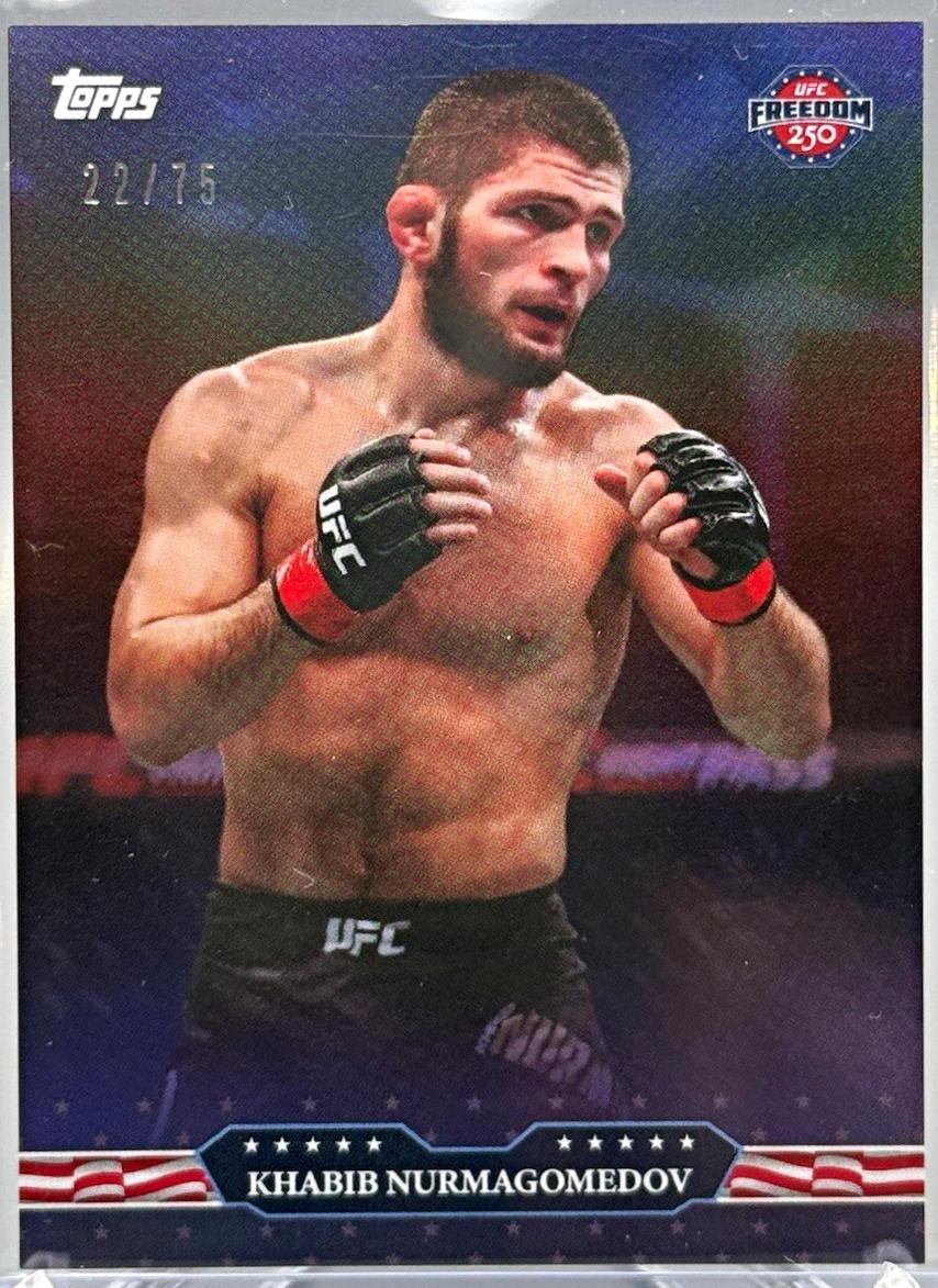 Khabib Nurmagomedov 2026 Topps UFC Freedom 250 Base #4 Purple