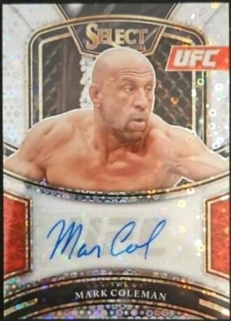 Mark Coleman 2021 Panini Select UFC Signatures #21 Disco Prizms